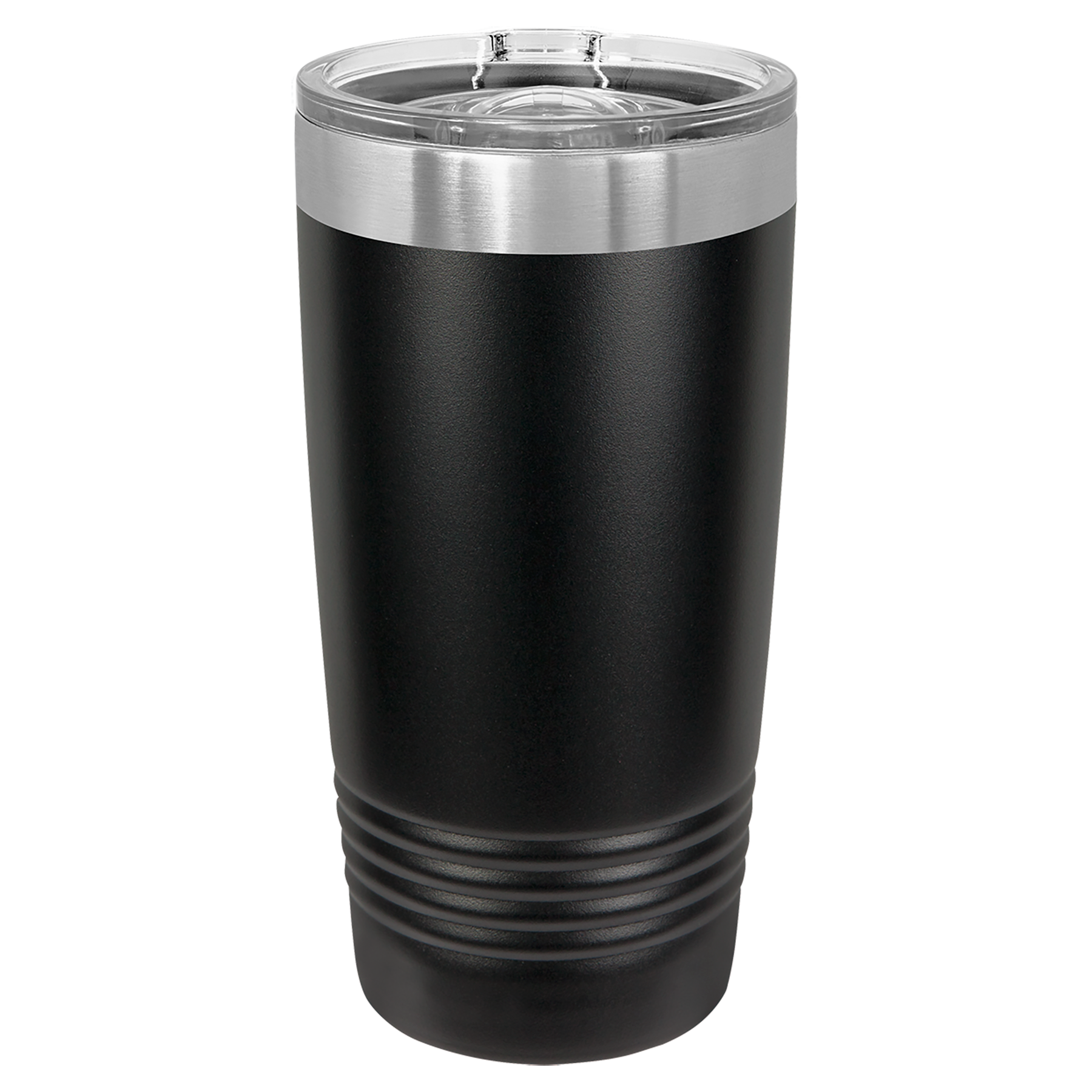 Black with Silver Ring 20 oz. Polar Camel Ringneck Tumbler with Slider Lid  LTM7266