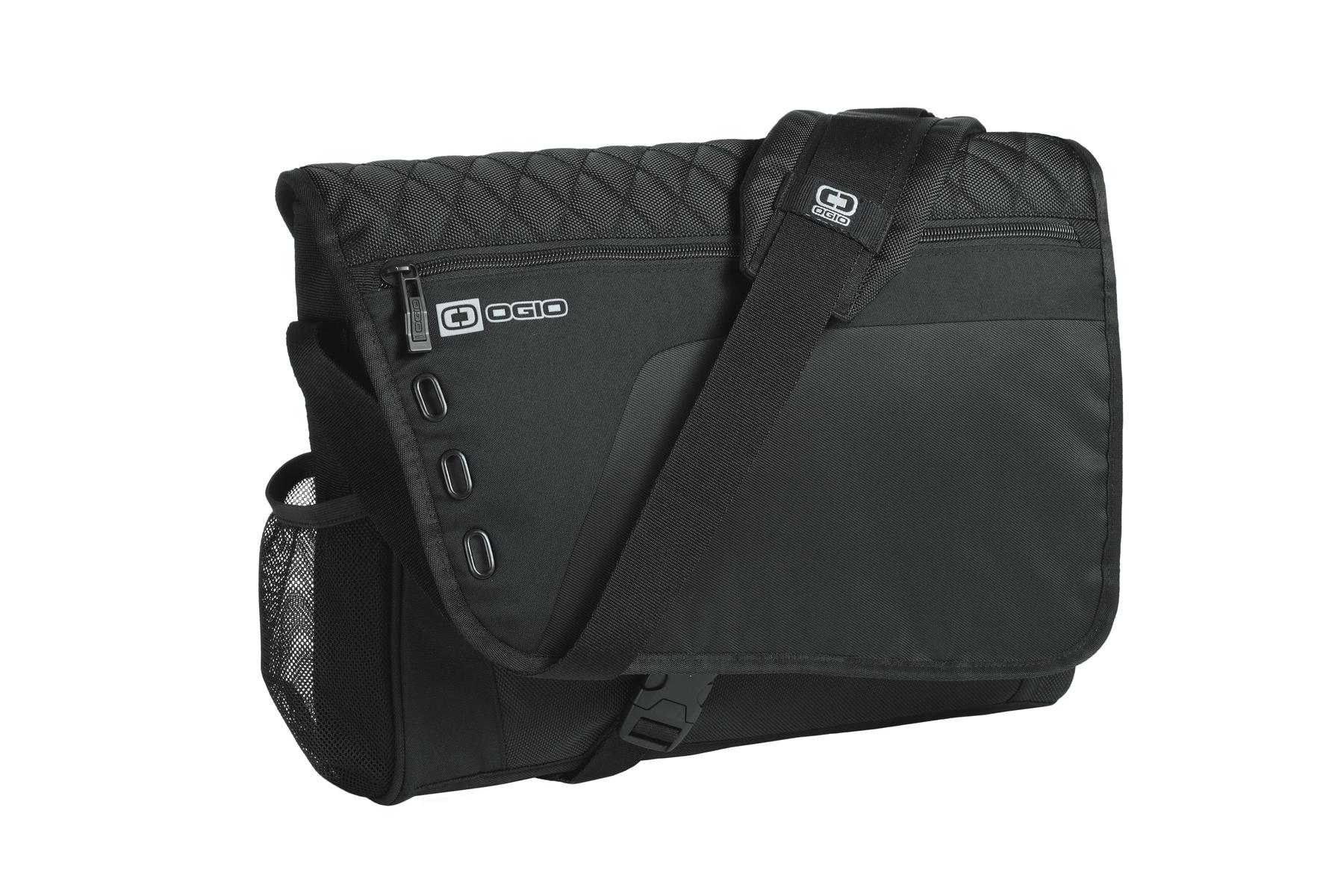 **NEW** 417012 OGIO Vault Messenger Bag.  Embroidered Logo in White Threads on Front Flap.