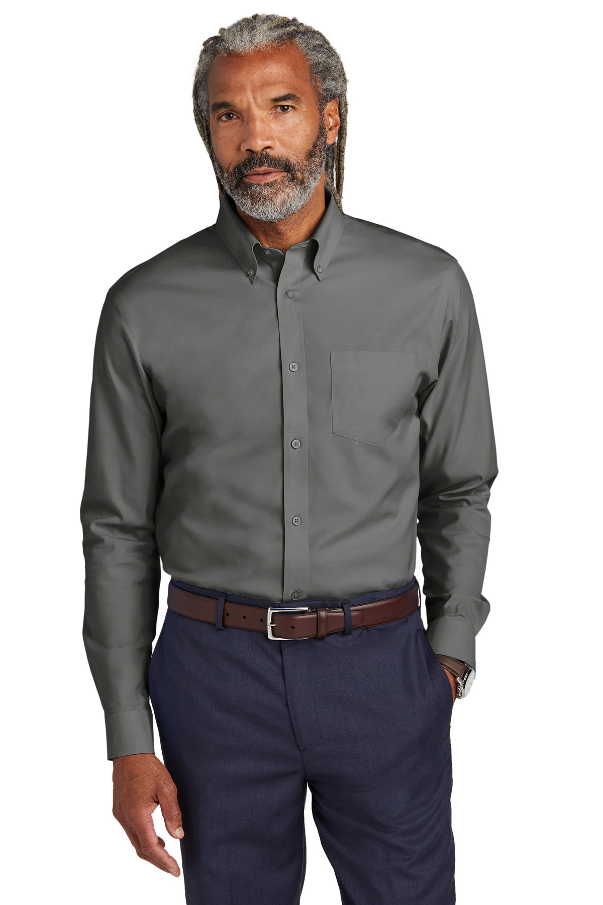 BB18000 - Brooks Brothers Wrinkle-Free Stretch Pinpoint Shirt