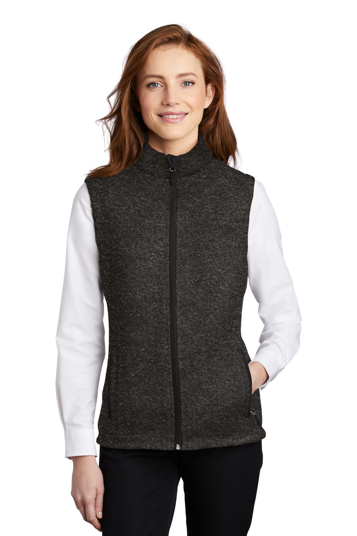 L236 - Ladies Sweater Fleece Vest