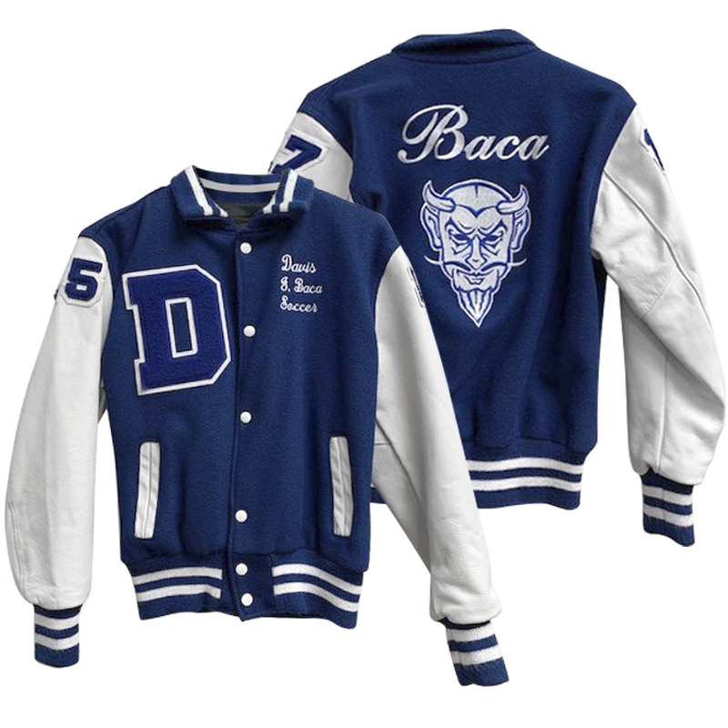 141 RAGLAN SLEEVE LETTERMAN JACKET WITH LOGO