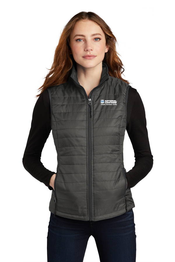 NEW! Ladies Packable Puffy Vest L851