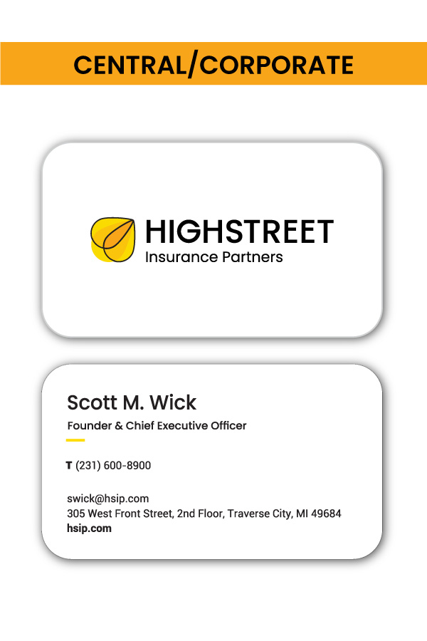 HIGHSTREET Central/Corporate Business Cards