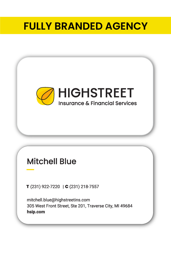 HIGHSTREET Fully Branded Agency Business Cards