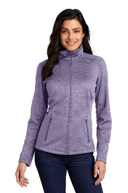 Ladies Stripe Fleece Jacket