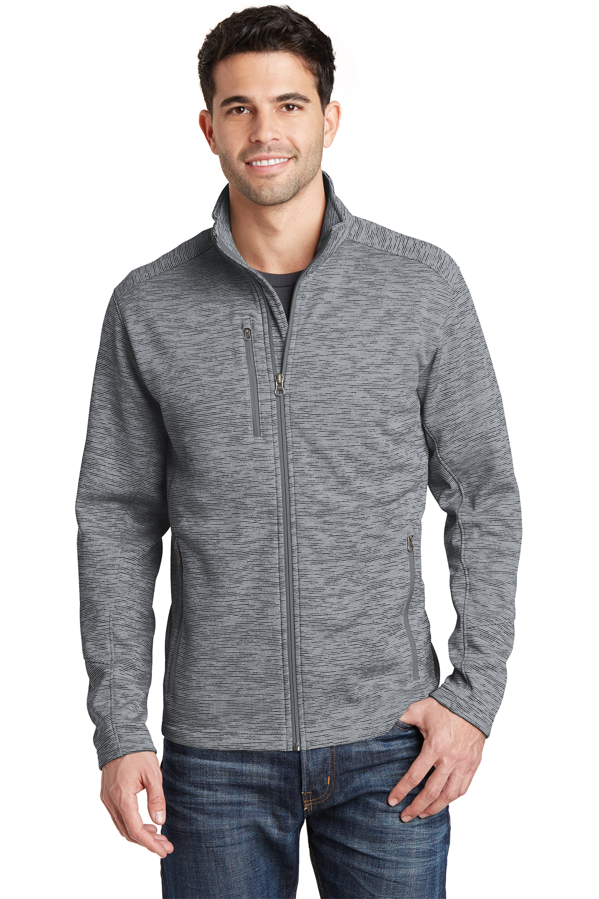 Stripe Fleece Jacket