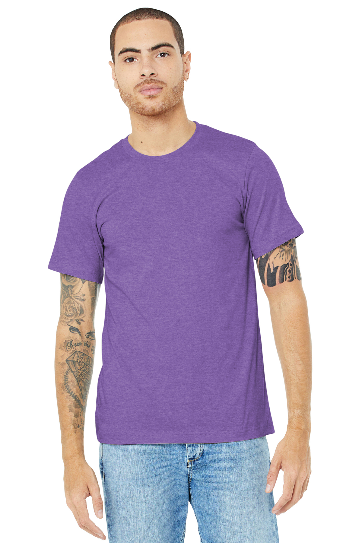 BELLA+CANVAS Unisex Heather Short Sleeve Tee