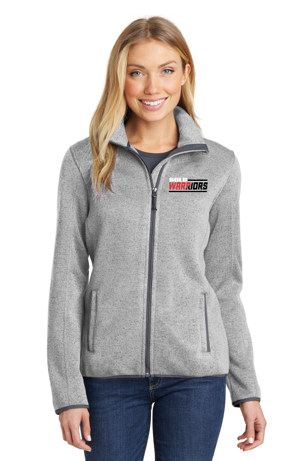 Ladies Sweater Fleece Jacket