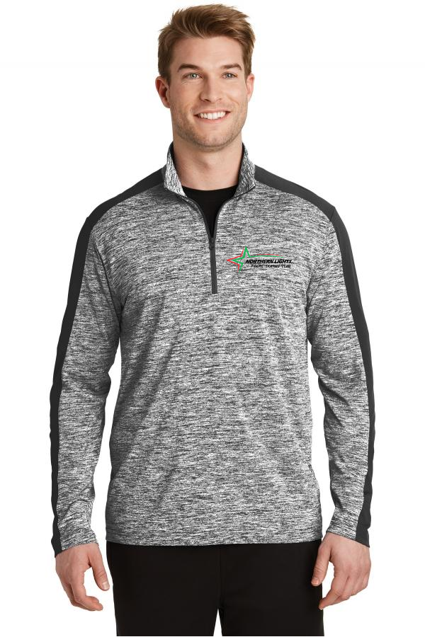 PosiCharge Electric Heather Colorblock 1/4-Zip Pullover