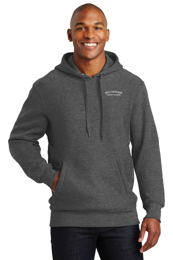 Sport-Tek Super Heavyweight Pullover Hooded Sweatshirt - Gray Logo -