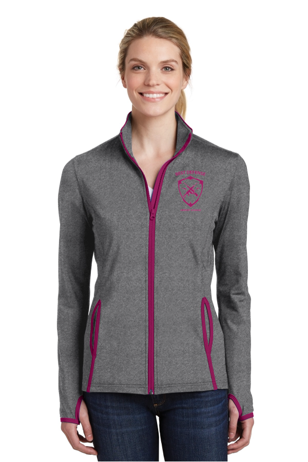 Sport-Tek Ladies Sport-Wick Stretch Contrast Full-Zip Jacket