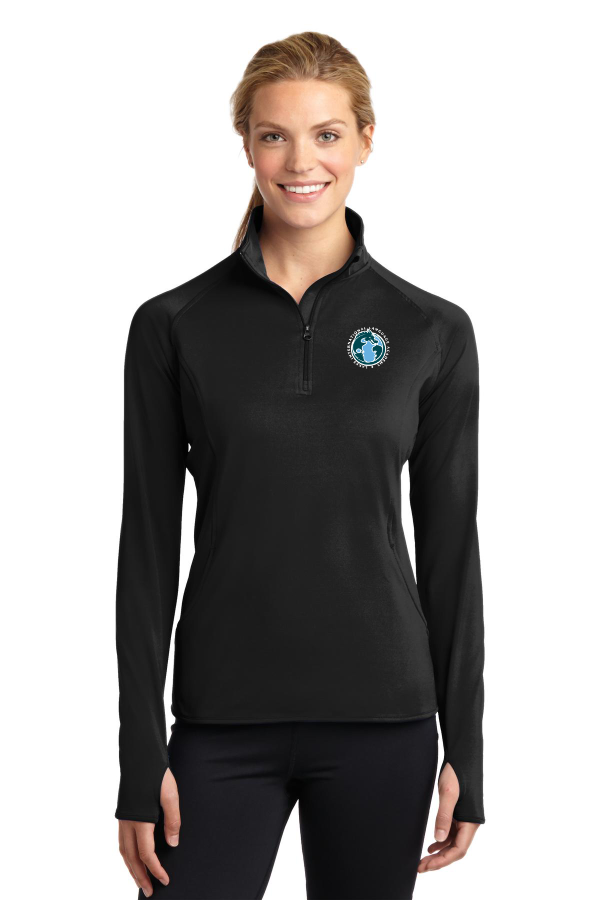 Ladies Sport-Wick Stretch 1/2-Zip Pullover