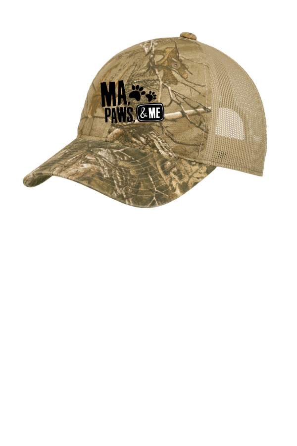 C8-Port Authority Unstructured Camouflage Mesh Back Cap. C929