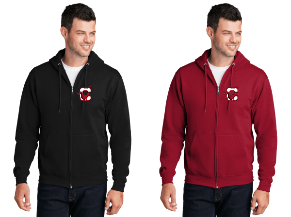 Cortland Full Zip Hooded Sweatshirt W/Embroidered Logo