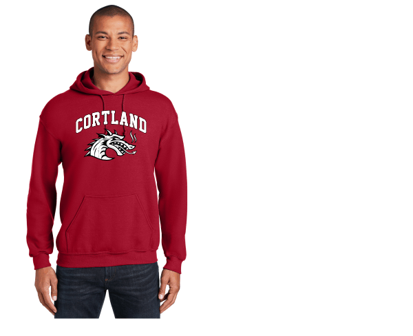 W Republic 540-712-BLK-01 State University of New York at Geneseo Cortland Red Dragons Campus Hoodie, Black - Small