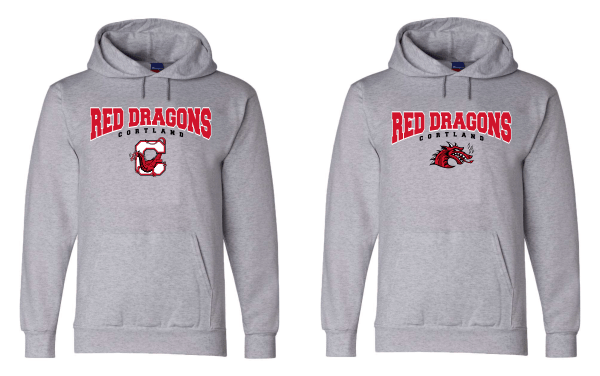 Hooded Sweatshirt - Champion Red Dragons Hooded Sweatshirt with Logo