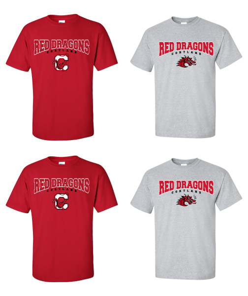 T-Shirt - Cortland Logo with Mascot T-Shirt