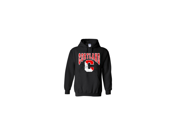 Hooded Sweatshirt - Cortland Big C Hooded Sweatshirt with Logo