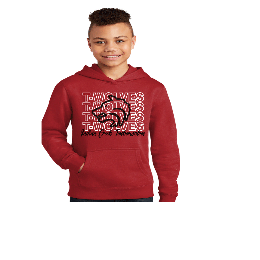 RED Hooded sweatshirt-Premium pullover hoodie