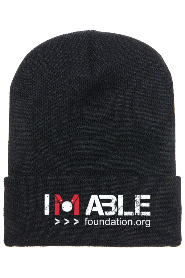 Adult Cuffed Knit Beanie - BLACK - OS