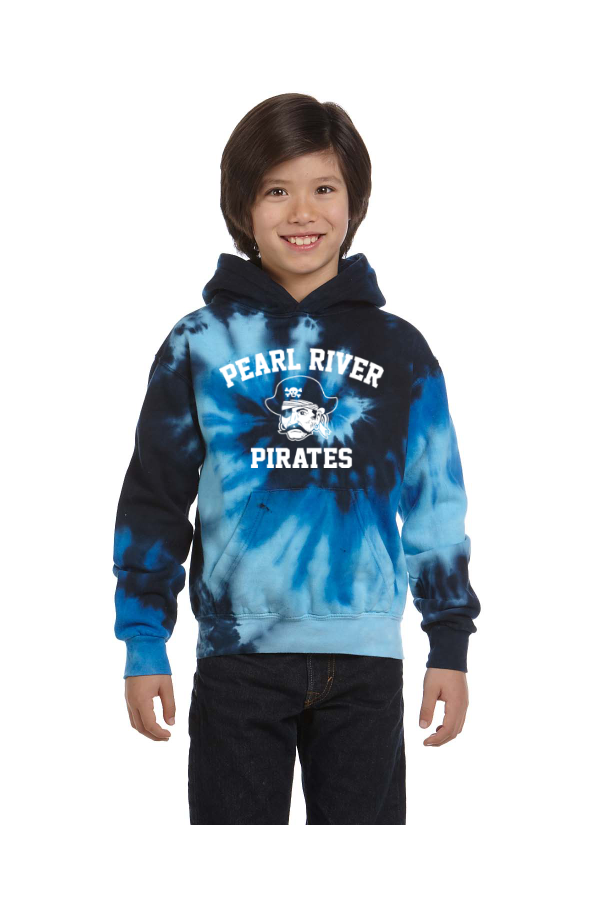 YOUTH Tie-Dyed Pullover Hooded Sweatshirt