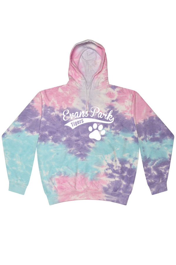 ADULT Tie-Dyed Pullover Hooded Sweatshirt