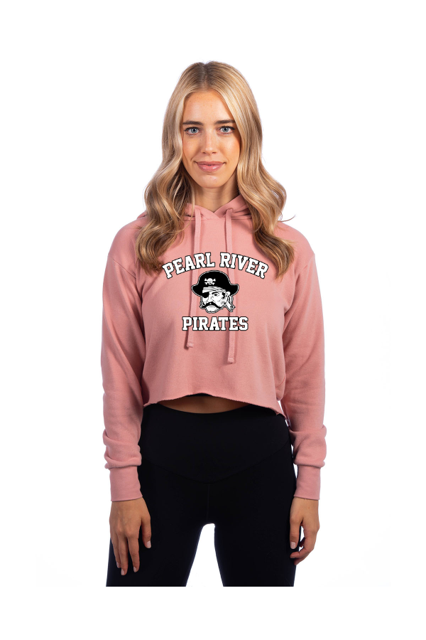 Ladies Cropped Hooded Sweatshirt