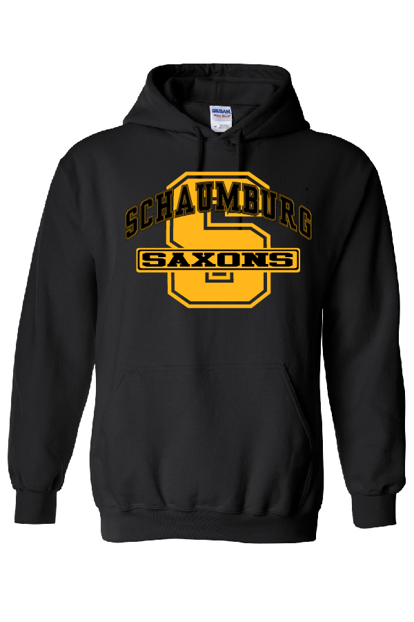 SHS 20.7 Black or Cardinal hoodie with S logo