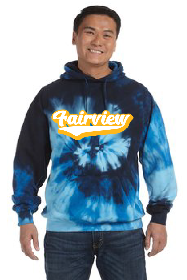 FV 24.4 Blue tie dye hoodie