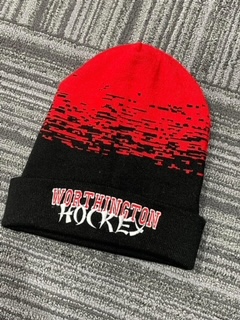 Fleck Cuffed Beanie "Worthington Hockey"