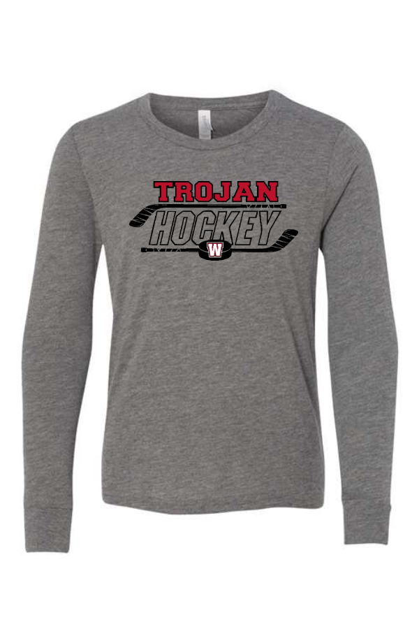 YOUTH TROJAN HOCKEY Longsleeve