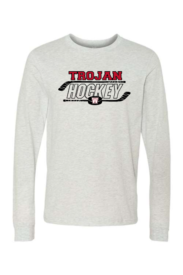 ADULT TROJAN HOCKEY Longsleeve