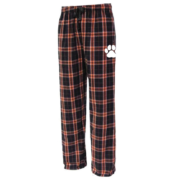 Black/Orange Flannel Pants