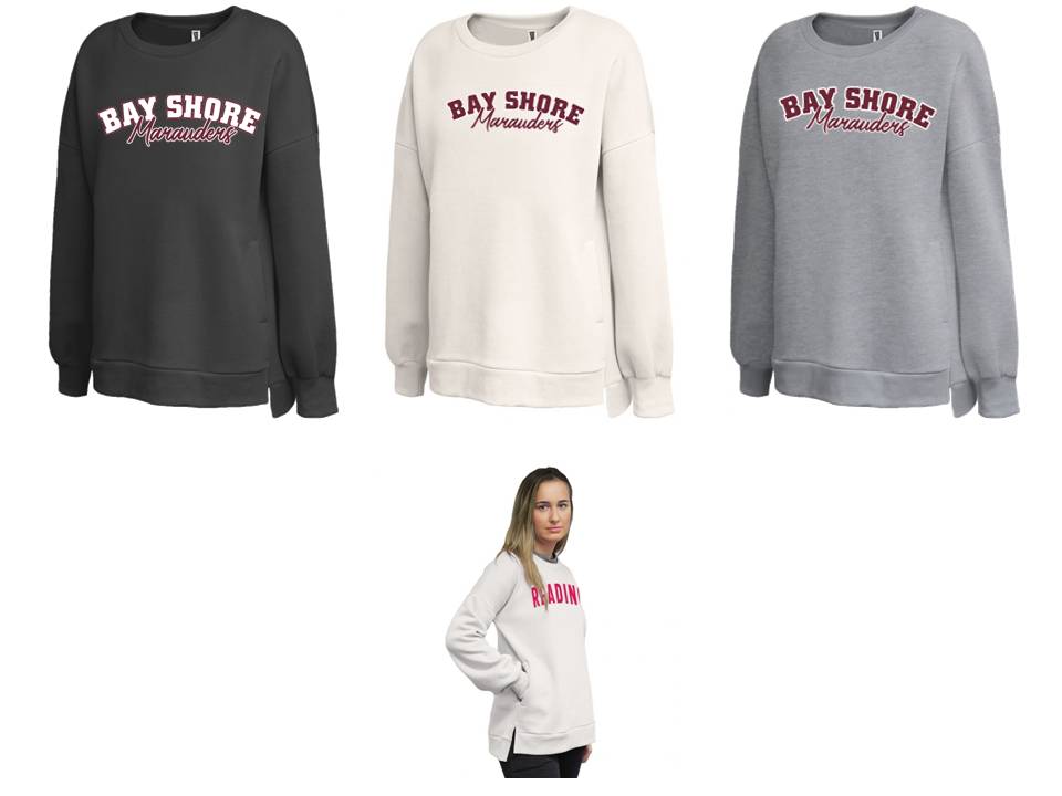 Sweatshirt - Ladies Drop Tail Crew Neck