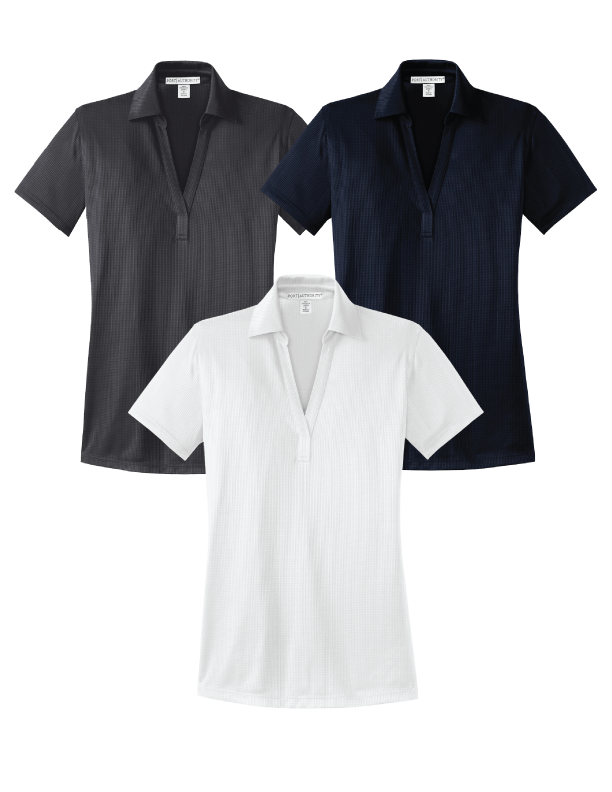 Ladies Performance Fine Jacquard Polo