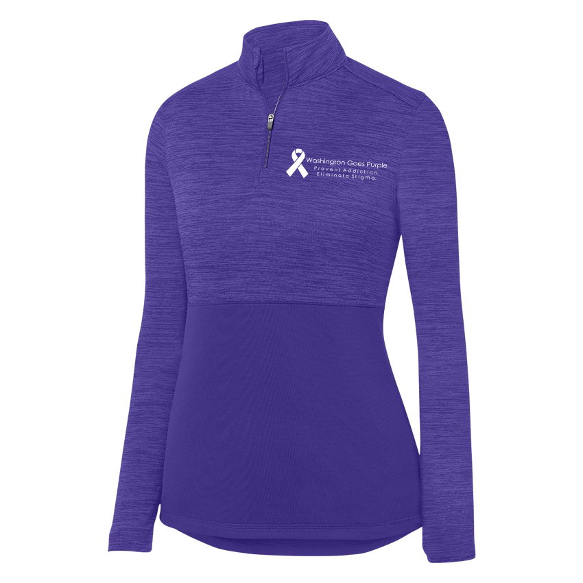 LADIES TONAL HEATHER 1/4 ZIP