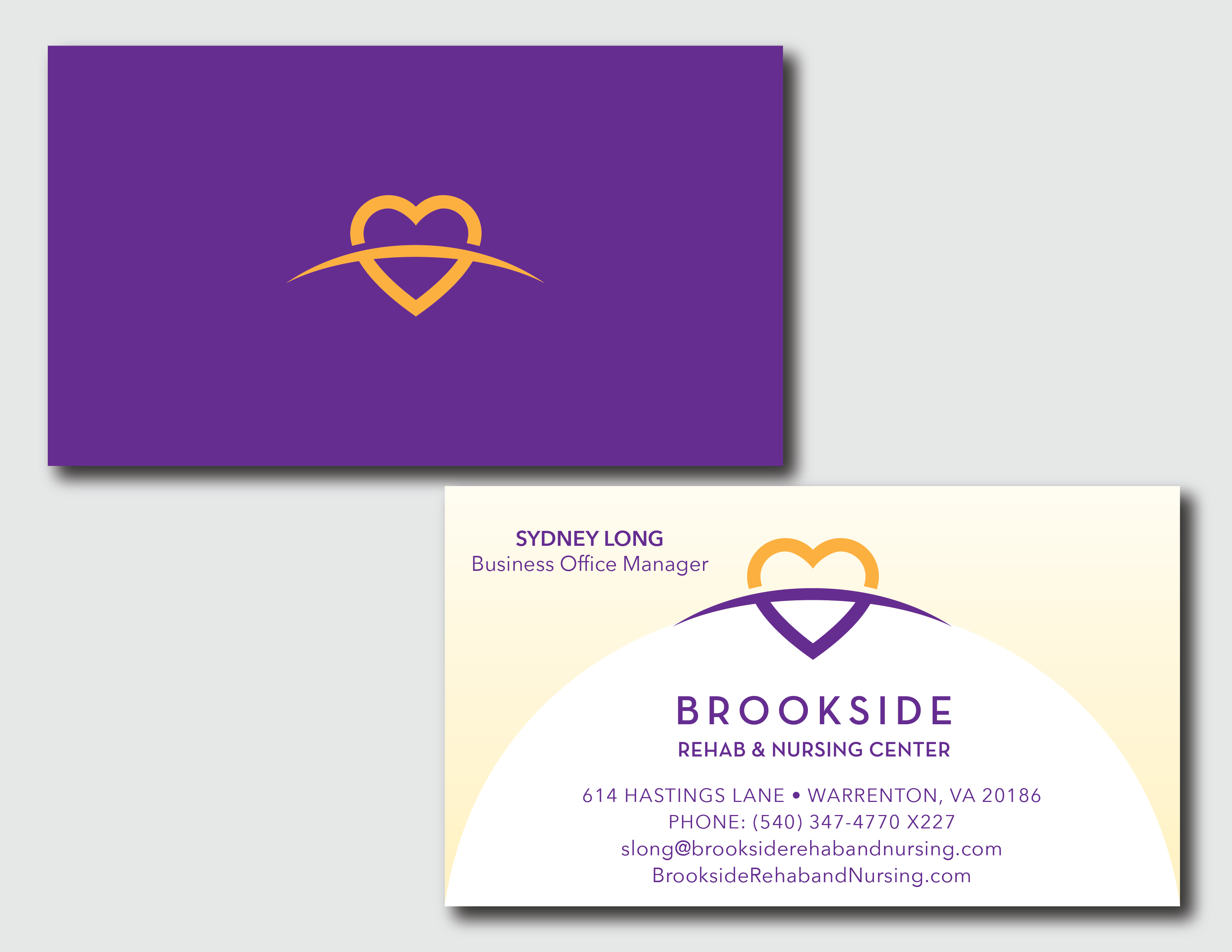 Brookside Rehab & Nursing Center Business Cards