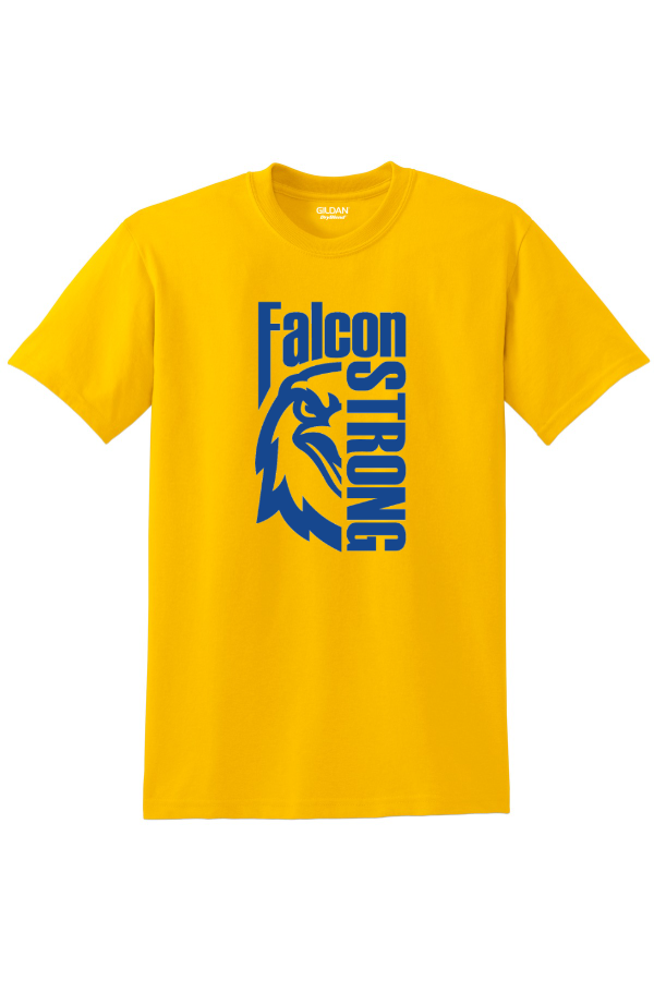 Gym Tee with Falcon Face Design