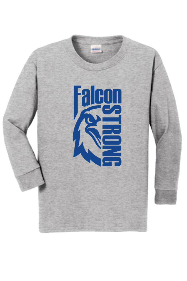 Long Sleeve Tee with Falcon Face Design