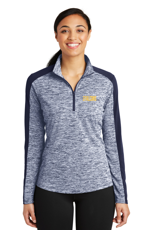 *Uniform Approved* LADIES Electric Heather 1/4-Zip Pullover