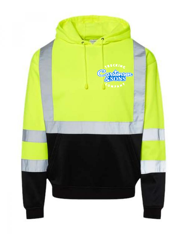 JS154 Hi-Vis Hooded Sweatshirt LCL