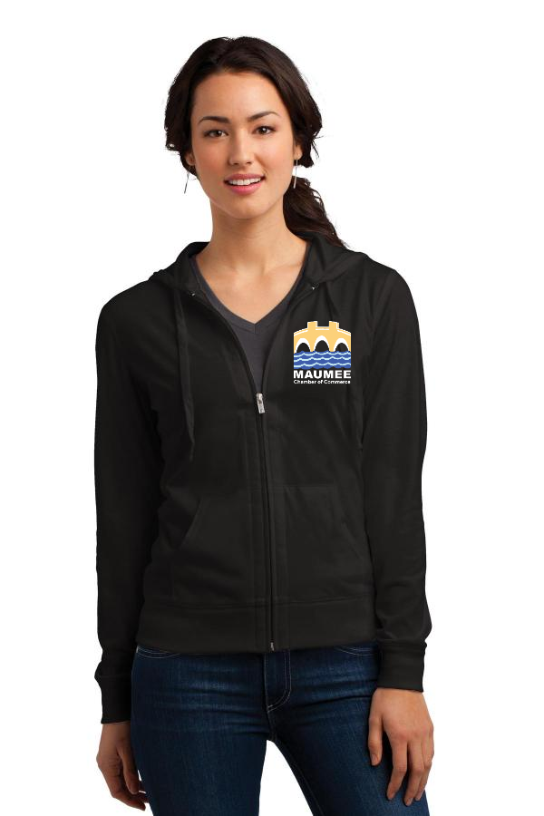 Maumee Chamber Fitted Jersey Full-Zip Hoodie - Ladies