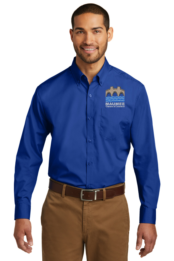 Maumee Chamber Long Sleeve Carefree Poplin Shirt