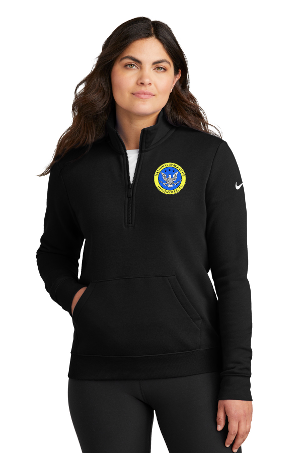 Women s Club Fleece Sleeve Swoosh 1/2-Zip NKDX6720