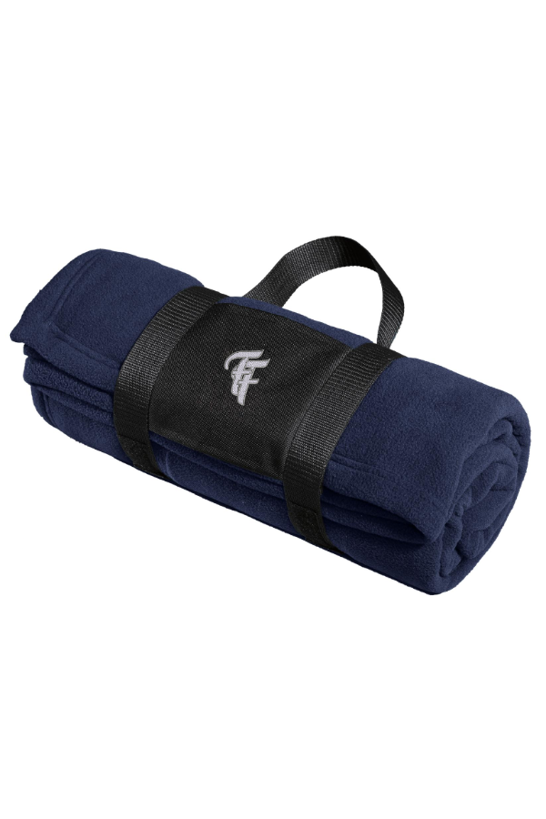 Fleece Blanket with Carrying Strap