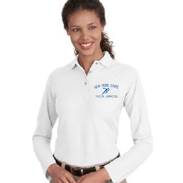 Polo - Port Authority Silk Touch Long Sleeve Polo *Ladies Sizes*