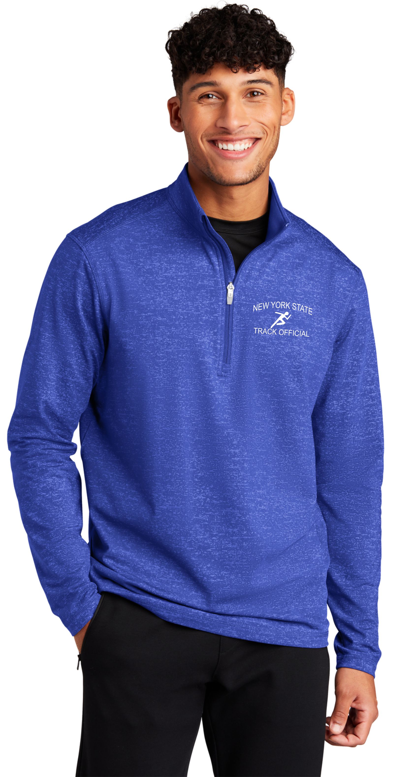 Stretch Reflective Heather 1/2-Zip Pullover-Mens