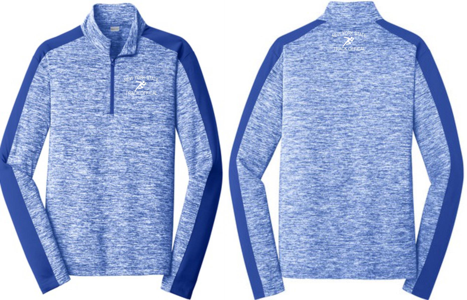 Electric Heather Colorblock 1/4-Zip Pullover-Mens