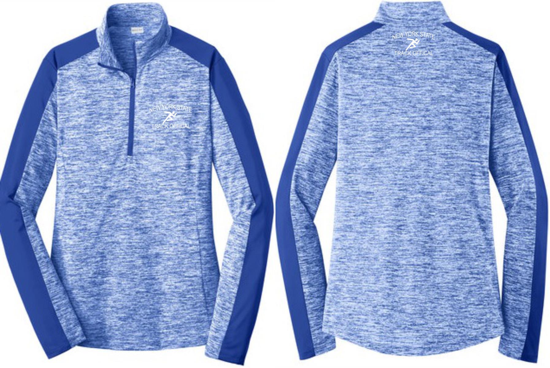 Electric Heather Colorblock 1/4-Zip Pullover - Ladies