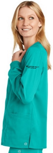 WonderWink Womens Premiere Flex Full-Zip Scrub Jacket